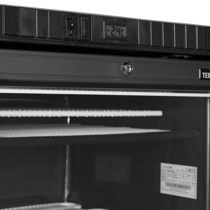Tefcolds model UFSC371G Black som er af typen Sort displayfryser